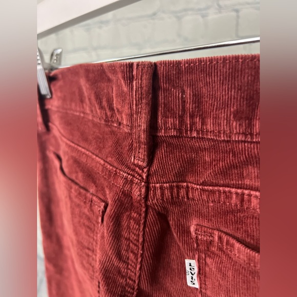 Levis 710 Super Skinny Corduroy Jeans | Rust Red | Sz Womens 28 - Picture 15 of 16
